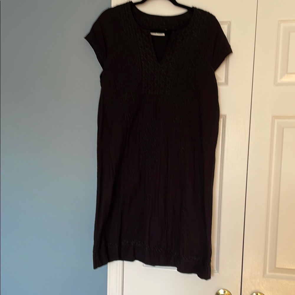 Black embroidered gauze dress Roller Rabbit